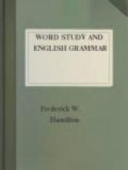 Word Study and English Grammar